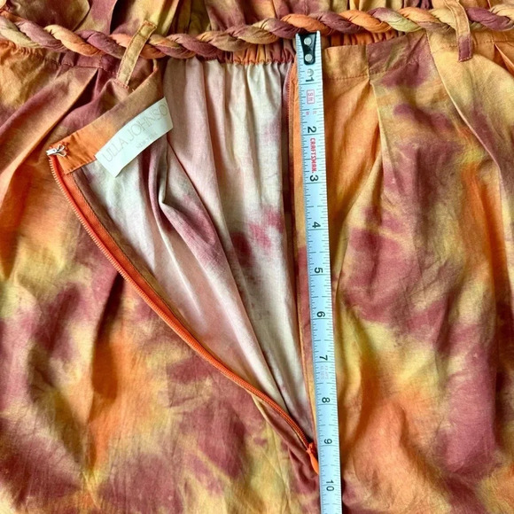 NEW ULLA JOHNSON Shaina Romper Red Topaz Size 8 - Picture 13 of 14